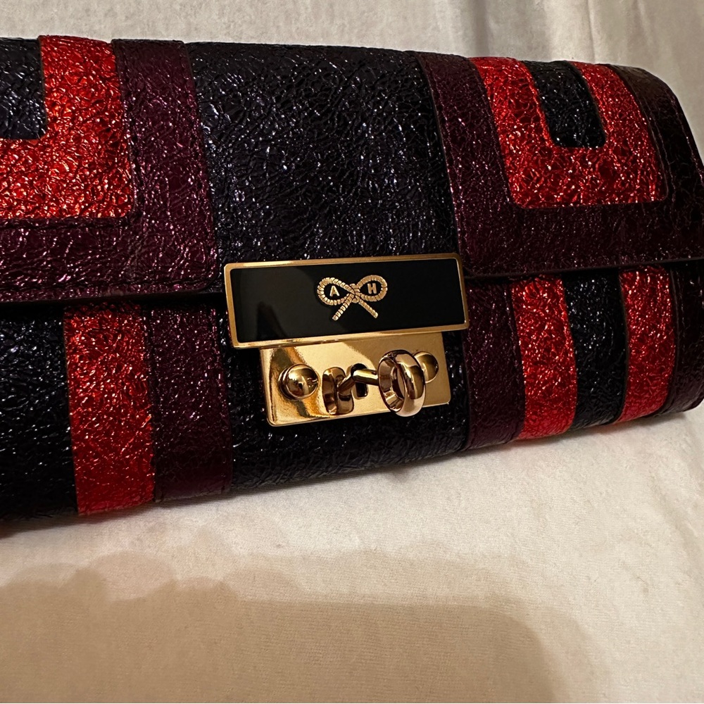 Anya Hindmarch Metallic Multicolor Ceramic Effect Leather Continental Wallet - Picture 13 of 14